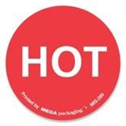 Picture of Hot - Red Printed labels