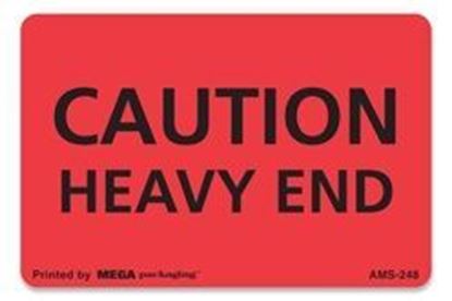 Picture of Caution Heavy End - Printed Labels