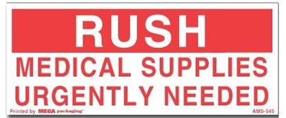 Picture of Rush Medical Supplies  - Printed Labels
