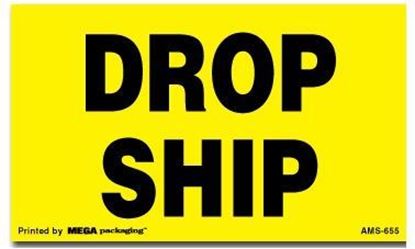 Picture of Drop Ship - Yellow Printed Labels