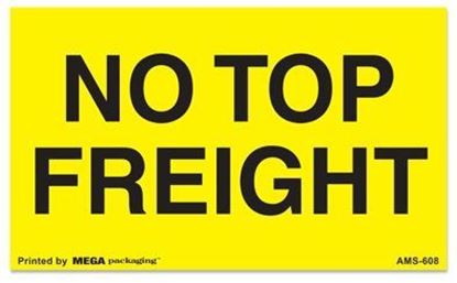 Picture of No Top Freight - Yellow Printed Labels
