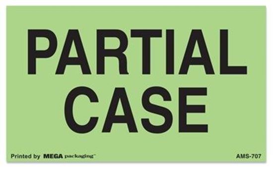 Picture of Partial Case - Green Printed Labels 3 x 5