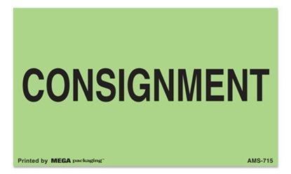 Picture of Consignment - Green Printed Labels