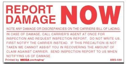 Picture of Report Damage - Printed Labels