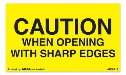 Picture of Caution When Opening With Sharp Edges