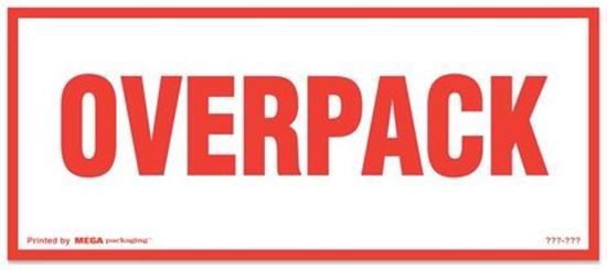 Picture of Overpack - Red and White Printed Labels