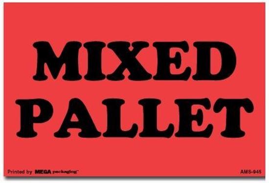 Picture of Mixed Pallet - Red Printed Labels