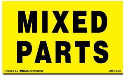 Picture of Mixed Parts - Yellow Printed Labels