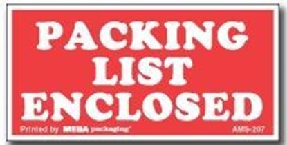 Picture of Packing List Enclosed - Printed Labels 1-2/ x 3