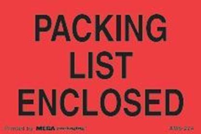Picture of Packing List Enclosed - Printed Labels 2 x 3