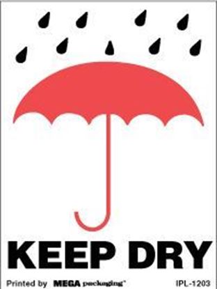Picture of Keep Dry - Printed Label 3 x 4