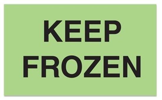 Picture of Keep Frozen - Green Printed Label
