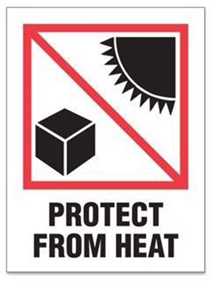 Picture of Protect From Heat - Red and Black Printed Label