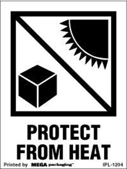 Picture of Protect From Heat - Printed Label 3 x 4