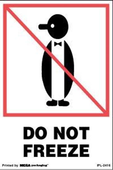 Picture of Do Not Freeze - Printed Label 4 x 6