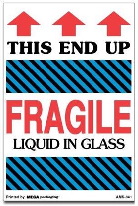 Picture of This End Up Fragile Liquid In Glass
