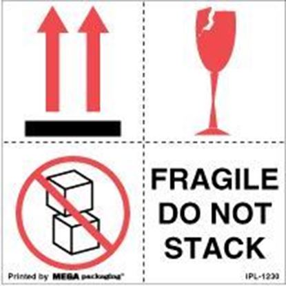 Picture of Arrow Up Fragile Do Not Top Load Fragile Do Not Stack