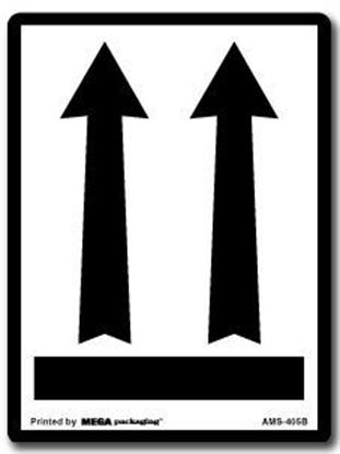 Picture of Two Arrows with Underline - Black