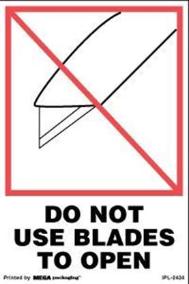 Picture of Do Not Use Blades To Open 4 x 6