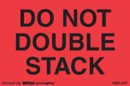 Picture of Do Not Double Stack - Red and Black 2 x 3