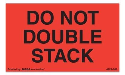 Picture of Do Not Double Stack - Red and Black 3 x 5