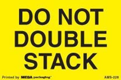 Picture of Do Not Double Stack - Yellow 2 x 3