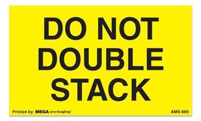 Picture of Do Not Double Stack - Yellow 3 x 5