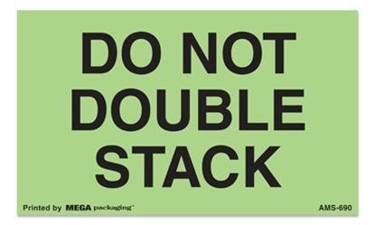 Picture of Do Not Double Stack - Green 3 x 5