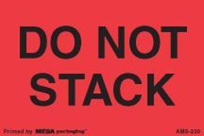 Picture of Do Not Stack - Red and Black 2 x 3