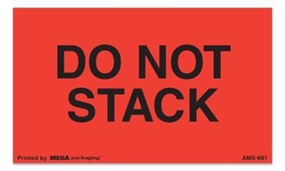 Picture of Do Not Stack - Red and Black 3 x 5