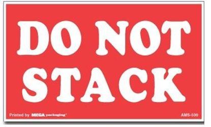 Picture of Do Not Stack - Red and White