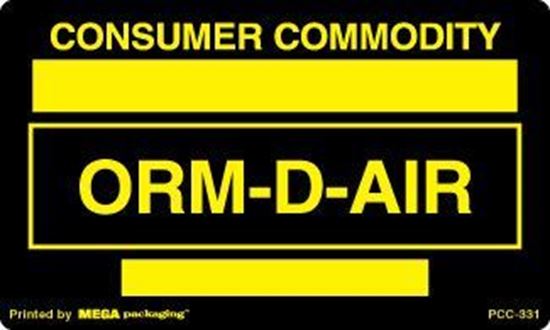 Picture of Consumer Commodity - Black and Yellow Printed Label 3 x 5