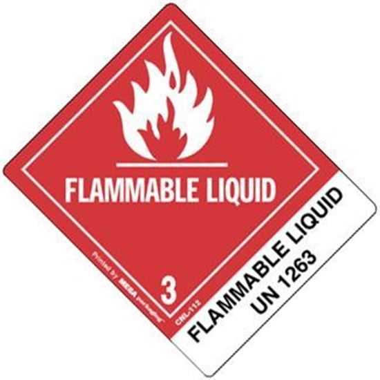 Picture of Flammable Liquid - NOS UN 1263 Printed Label