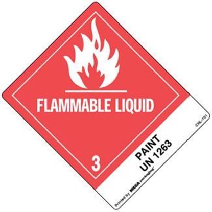 Picture of Flammable Liquid - Paint UN 1263 Printed Label