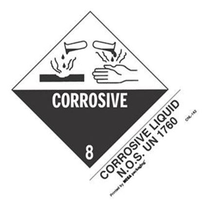 Picture of Corrosive Liquid - NOS UN 1760 Printed Label