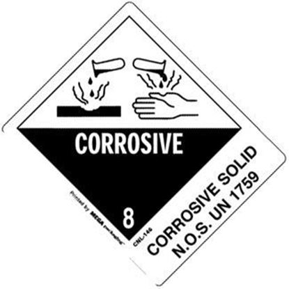 Picture of Corrosive Solid - NOS UN 1759 Printed Label