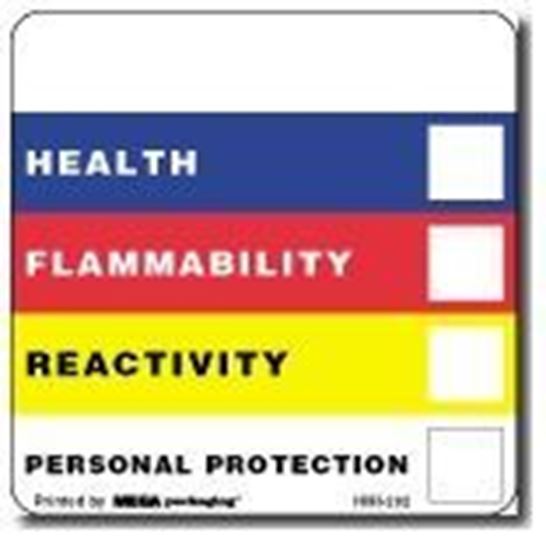 Picture of Hazardous Material I.D. - Printed Label 2 x 2