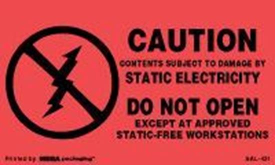 Picture of Caution Contents Subject To Damage By Static Electricity