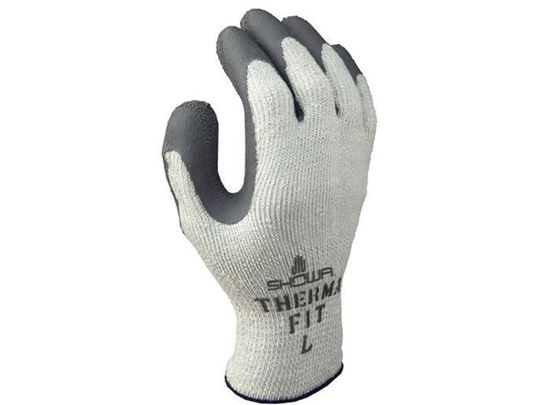 Picture of Atlas® Grey Rubber Coated Palm Gloves - Terry Cloth Liner