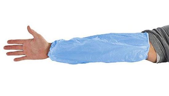 Picture of Blue Polyethylene Sleeves - 18 Inch Long 1,000 each