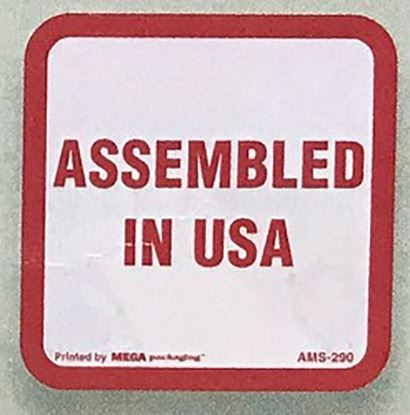 Picture of Assembled in USA Label