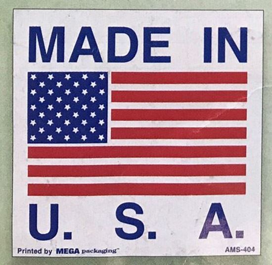 Picture of Made in the USA Label - 2 x 2